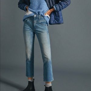 ISO AMO Ultra High-Rise Seamed Straight Jeans